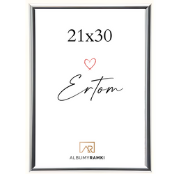 Ramka na zdjęcie A4 21x29,7 srebrna Line Style Silver