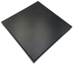 Pudełko na album, zdjęcia 27,6 x 27,6 x 3,5 cm czarna ekoskóra