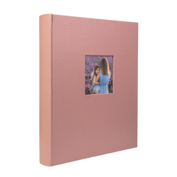 Album tradycyjny z okienkiem 100 czarnych stron Belize Light Pink