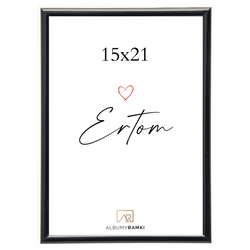 Czarna ramka na zdjęcie 15x21 Line Style Black