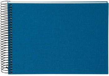 Album tradycyjny 40 stron białych spirala, Bella Vista niebieski