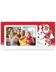 Ramka na zdjęcie 10x15 czerwona Mikołaj Xmas Snow