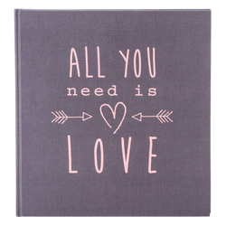 Album tradycyjny Goldbuch 60 stron czarne All you need is love
