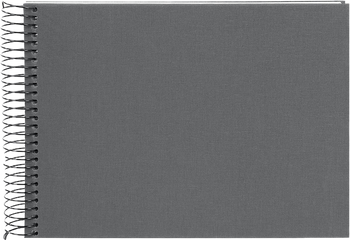 Album na spirali 40 białych stron, Bella Vista ciemnoszara