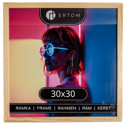 Ramka na zdjęcie 30x30 drewniana ALPINA naturalna