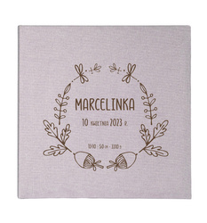 Album kieszeniowy na 500 zdjęć 10x15 Mustang Grey, personalizacja Imię Dziecka