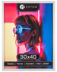 Ramka na zdjęcie 30x40 drewniana ALPINA biała