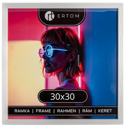 Ramka na zdjęcie 30x30 drewniana ALPINA biała