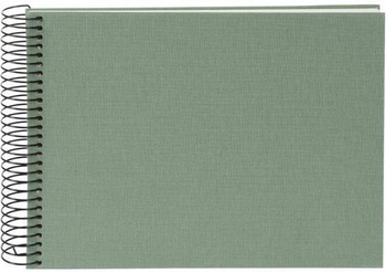 Album na spirali tradycyjny 40 stron białych, Bella Vista szarozielony