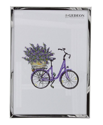 Ramka metalowa srebrna na zdjęcie 10x15 połysk