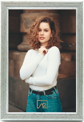 Ramka na zdjęcie 20x25 stare srebro Aura