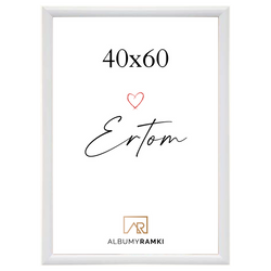 Ramka na zdjęcie, plakat 40x60 biała Line Style White