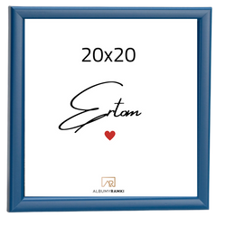 Ramka na zdjęcie, kwadratowa 20x20 niebieska