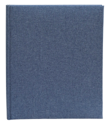 Album wklejany Linen Blue 40 stron czarnych Len