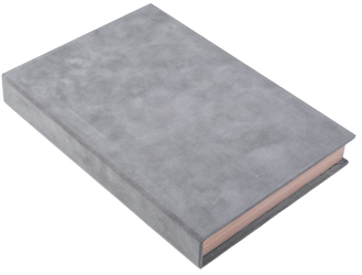 Pudełko na 100 zdjęć 15x21/23 szary welur z magnesem