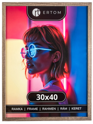 Ramka na zdjęcie 30x40 drewniana ALPINA dąb antyczny