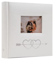 Album kieszeniowy 50 zdjęć 10x15 Love z okienkiem serca