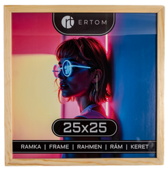 Ramka na zdjęcie 25x25 drewniana ALPINA naturalna