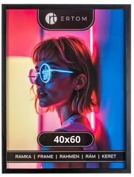 Ramka na zdjęcie 40x60 drewniana ALPINA czarna