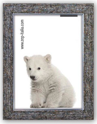 Ramka na zdjęcie struktura płótna beżowa 18x24