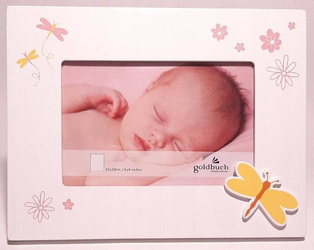 Ramka dziecięca na zdjęcie 15x10 Motylek Biała