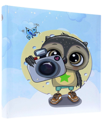 Album kieszeniowy na 500 zdjęć 10x15 dla chłopca Sówka