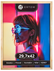 Ramka na zdjęcie 29,7x42 drewniana ALPINA naturalna