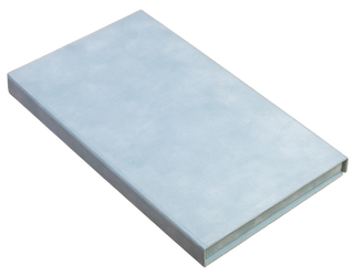 Pudełko na 50 zdjęć 15x21/23 niebieski welur + pendrive