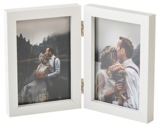 Ramka na dwa zdjęcia 15x23 biała rozkładana Multi Swing