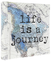 Album kieszeniowy na 200 zdjęć 10x15 podróżniczy Mapa Świata