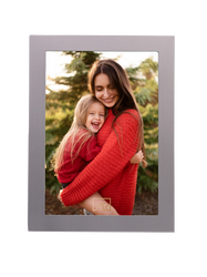 Ramka na jedno zdjęcie 13x18 metalowa, satynowa