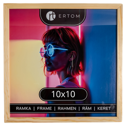 Ramka na zdjęcie 10x10 drewniana ALPINA naturalna