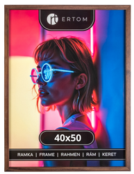 Ramka na zdjęcie 40x50 drewniana ALPINA brązowa