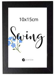 Ramka na zdjęcie 10x15 czarna nowoczesna Multi-Swing MDF