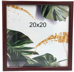 Ramka na zdjęcie 20x20 Aura mahoniowa kwadratowa