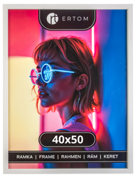 Ramka na zdjęcie 40x50 drewniana ALPINA biała