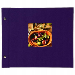 Album tradycyjny na śrubach 40 białych stron Bella Vista fiolet