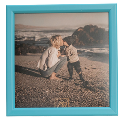 Ramka na zdjęcie, kwadratowa 30x30 turkusowa, Loft