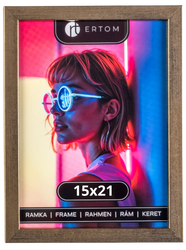 Ramka na zdjęcie 15x21 drewniana ALPINA stare złoto