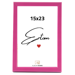 Ramka na zdjęcie wąska 15x23 różowa photo