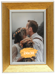 Ramka na zdjęcie 24x30 Gloria złota nowoczesna