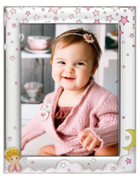 Ramka na zdjęcie 10x15 dziecięca różowe gwiazdki