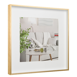 Ramka 3D na zdjęcie 40x40 z passe-partout 28x28 Alu-Box złota