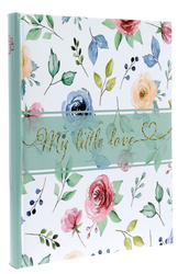 Album kieszeniowy 100 zdjęć 10x15 zielony kwiatowy