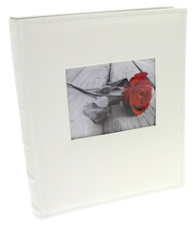 Album tradycyjny 40 stron ecru White ekoskóra+okno