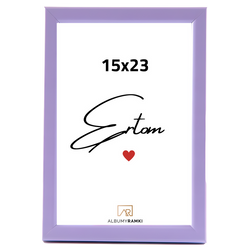 Ramka na zdjęcie 23x15 wąska 15x23 fioletowa