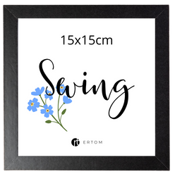 Ramka na zdjęcie 15x15 czarna nowoczesna Multi-Swing MDF