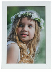 Ramka na zdjęcie, plakat 40x60 biała Pina drewniana