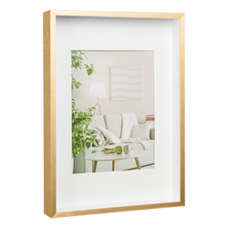 Ramka 3D na zdjęcie 21x29,7 z passe-partout 15x20 Alu-Box złota