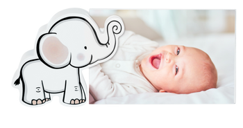 Ramka na zdjęcie 10x15 dziecięca ze słonikiem